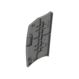 Capac Final Gri Întunecat SNK, Lățime 2,2mm, Înălțime 50,9mm, Temperatura Operațională -55÷110°C | Electronic-mag.ro | Component
