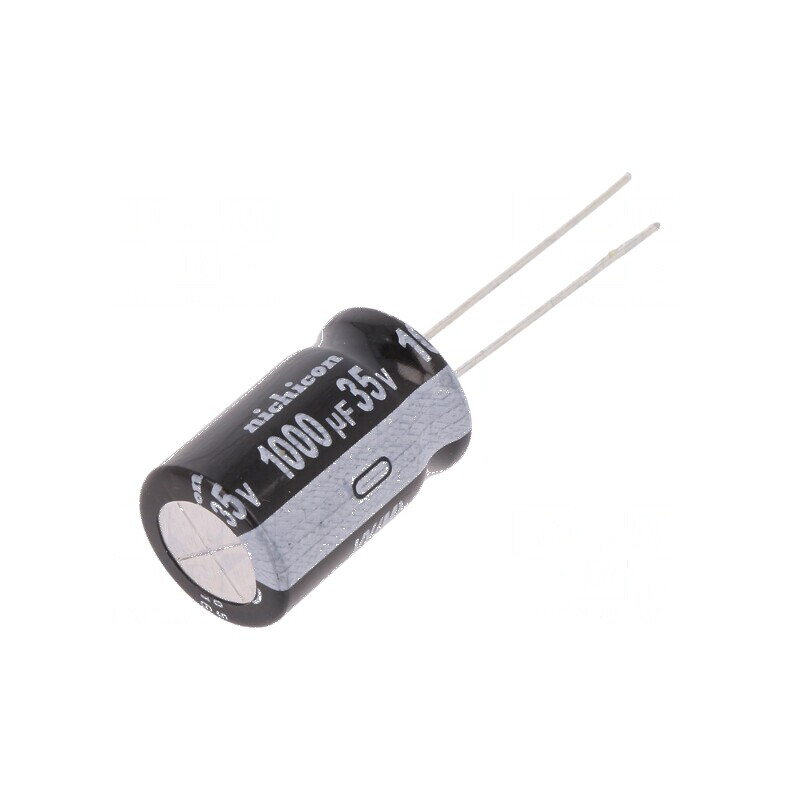 Condensator Electrolitic THT 1000uF 35VDC Ø12,5mm x 20mm ±20% - Componentă Electronică de Calitate | Electronic-mag.ro | Compone