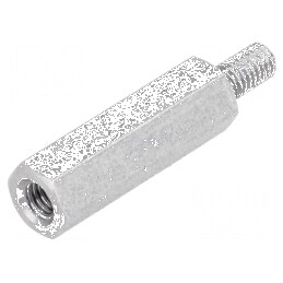 Piuliță Distanțieră Filetată 18mm M3 Intern și M3 Extern - Accesoriu pentru Montaj Profesional | Electronic-mag.ro | Componente 