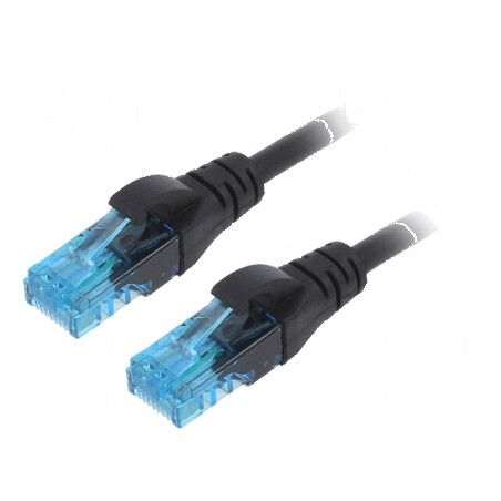 "Patch Cord U/UTP 5e Litat CCA PVC Negru 0.25m 26AWG - Cablu de Rețea de Înaltă Calitate" | Electronic-mag.ro | Componente Elect