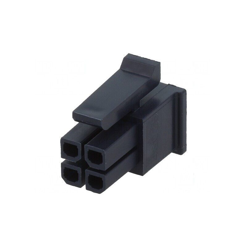 MicroFit 3.0 DR Receptacul 4 Circuit Glow Wire - Conector Electric Profesionist | Electronic-mag.ro | Componente Electronice