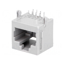 Conector RJ45 Soclu PIN 8 cu Contacte din Bronz-Fosfor Aurit THT - Soluție Profesională de Conectivitate | Electronic-mag.ro | C