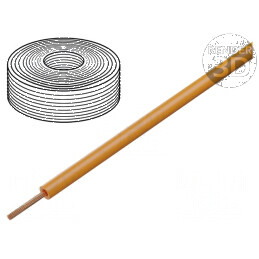 Cablu H05Z-K litat cu secțiune de 0,5mm², izolație LSZH, portocalie, 300V/500V, lungime 100m | Electronic-mag.ro | Componente El