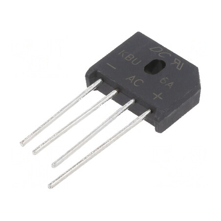 Punte Redresoare Monofazată Urmax 50V, 6A, 150A - Componentă Electrică de Înaltă Performanță | Electronic-mag.ro | Componente El