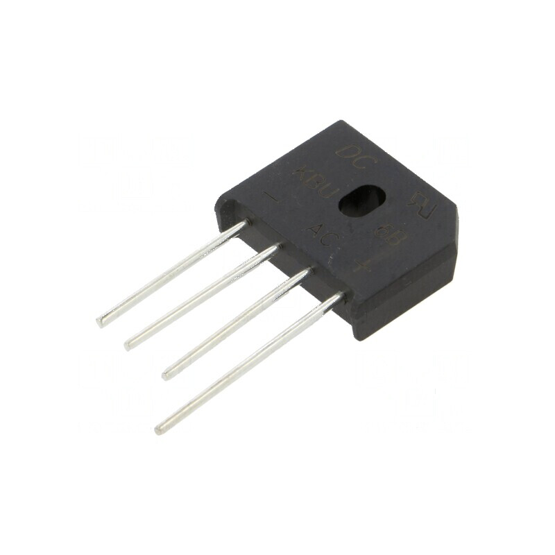 Punte Redresoare Monofazată Urmax 100V, 6A, 150A - Componente Electronice Profesionale | Electronic-mag.ro | Componente Electron