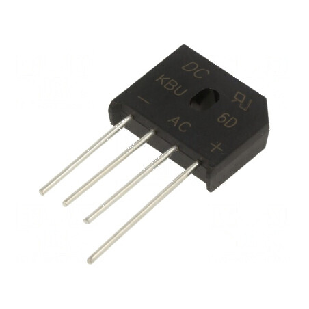 Punte Redresoare Monofazată Urmax 200V, 6A If, 150A Ifsm - Soluție Electrică Profesională | Electronic-mag.ro | Componente Elect