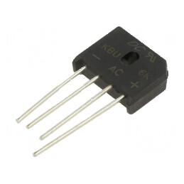 "Punte Redresoare Monofazată Urmax 800V - Curent Fază Continuu 6A, Curent Maxim 150A" | Electronic-mag.ro | Componente Electroni