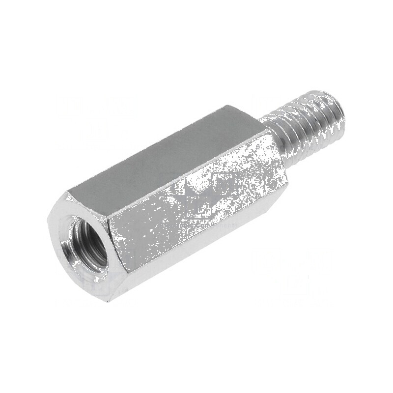 Piuliță Distanțieră Filetată 15mm - Filet Interior M4, Filet Exterior M4 | Electronic-mag.ro | Componente Electronice