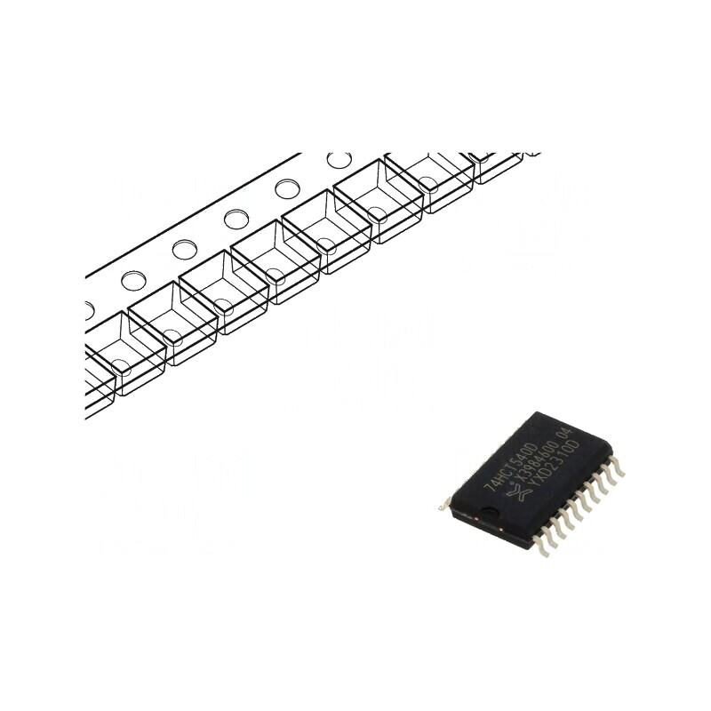 IC Digital Buffer/Inversor Declanșator Linia Ch: 8 SMD SO20 pentru Circuit Integrat | Electronic-mag.ro | Componente Electronice