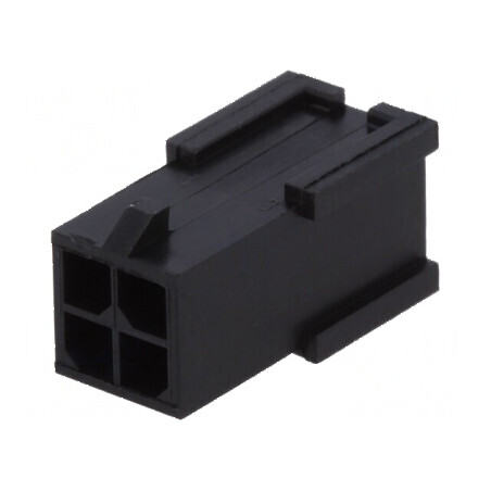 Conector Micro MATE-N-LOK 3mm cu 4 pini - cablu-placă mufă tată | Electronic-mag.ro | Componente Electronice