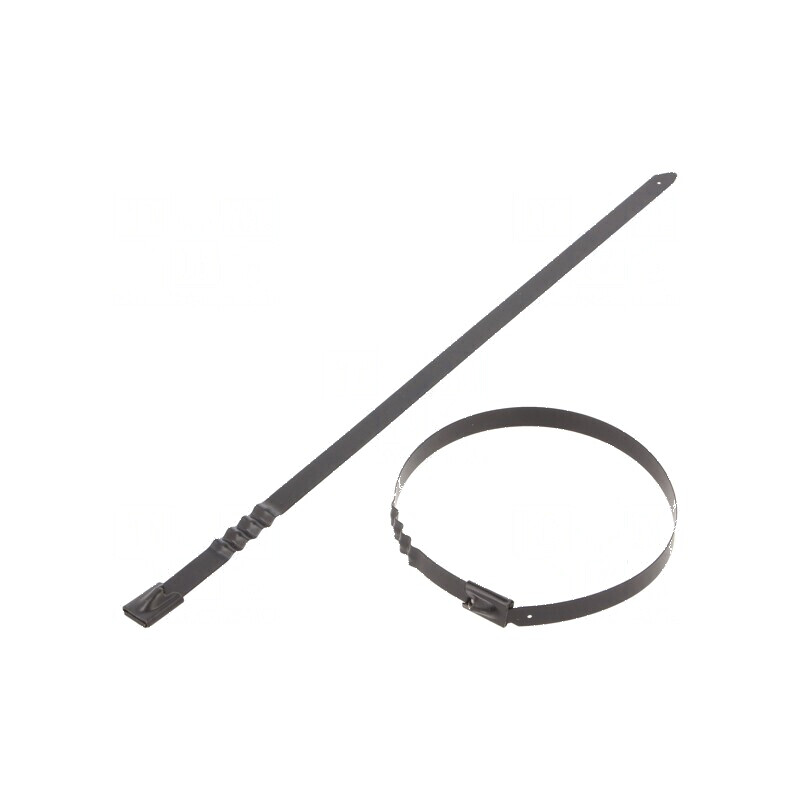 Colier de strângere din oțel inoxidabil AISI 304 - L: 260mm, W: 7,9mm | Electronic-mag.ro | Componente Electronice