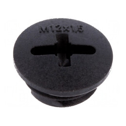 Capac de protecție M12 1,5 IP68 din poliamidă neagră SKINDICHT® - Soluție fiabilă pentru protecția conexiunilor electrice | Elec