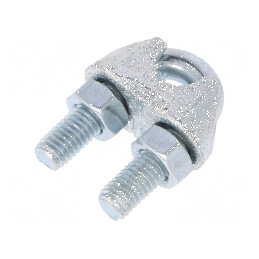 Bridă Clemă de Prindere Cablu Oțel pentru Cablu Ø10mm - Accesoriu de Fixare Profesional pentru Cablu | Electronic-mag.ro | Compo
