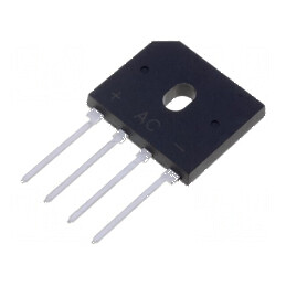 Punte redresoare monofazată Urmax 600V, 25A, 300A Ifsm, pentru aplicații industriale | Electronic-mag.ro | Componente Electronic