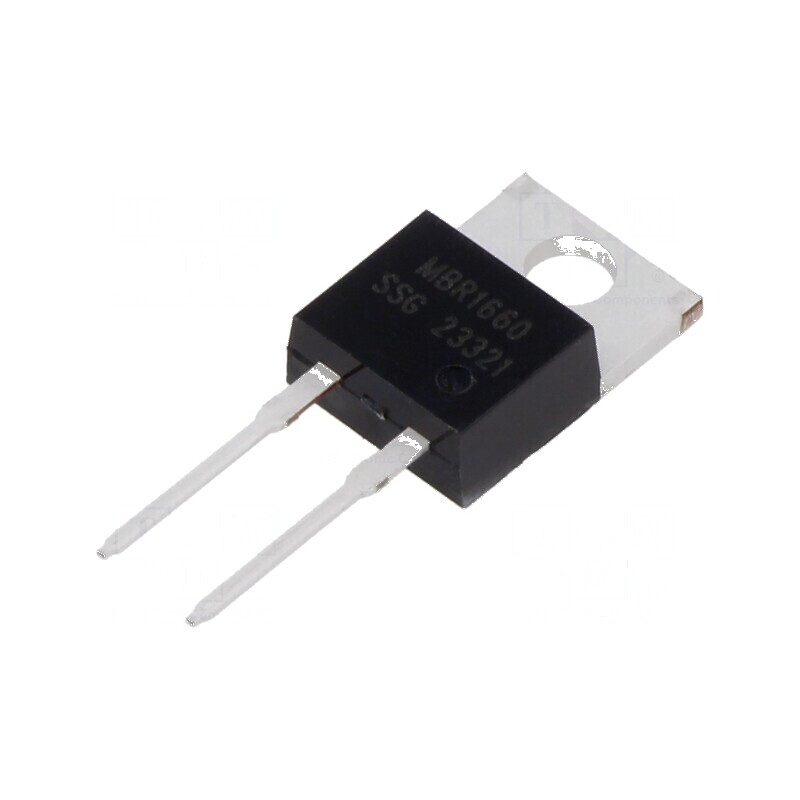 Diodă Schottky THT Redresoare 60V 16A TO220AC - Ufmax 750mV | Electronic-mag.ro | Componente Electronice