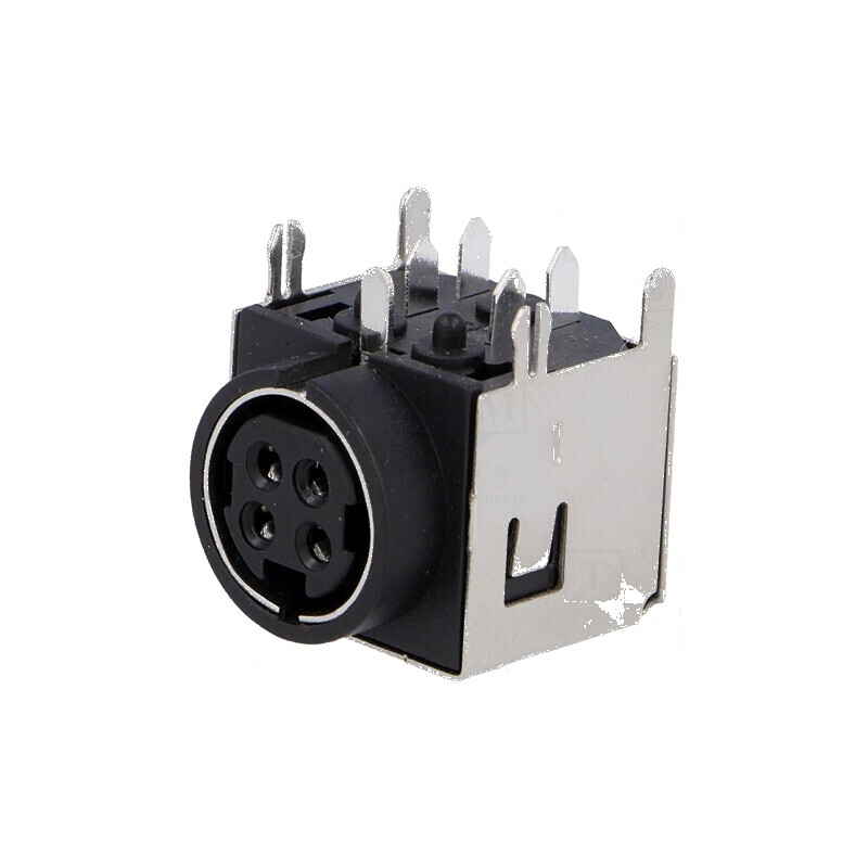 Conector alimentare DC soclu R7B mamă PIN 4 ecranat THT - componentă electronică de înaltă calitate pentru aplicații indus | Ele
