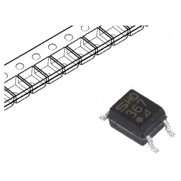 Optocuplor SMD cu 1 Canal, Iesire Tranzistori, Izolatie 3,75kV, Tensiune Colector-Emetator 80V | Electronic-mag.ro | Componente 