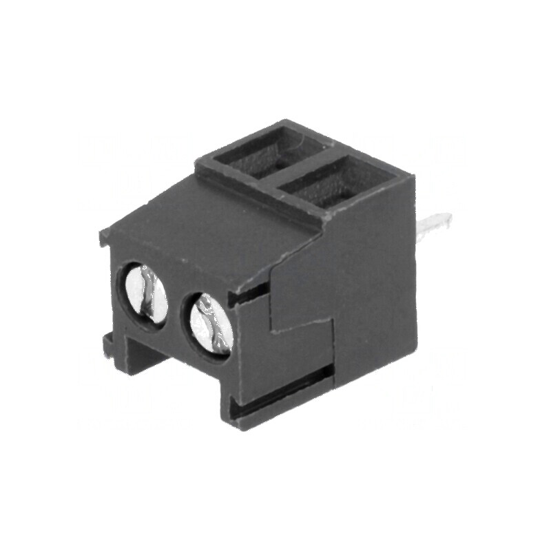 Regletă de conexiuni pentru PCB, unghi 90°, 3,5mm, 2 piste, 1mm² | Electronic-mag.ro | Componente Electronice