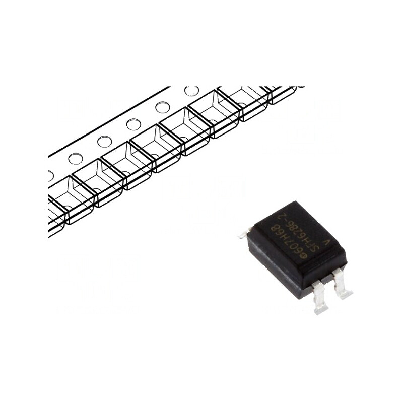 Optocuplor SMD cu 1 Canal și 1 Iesire, Izolare de 5,3kV, Tensiune Colector-Emetter 55V | Electronic-mag.ro | Componente Electron Optocuplor SMD cu 1 Canal și 1 Iesire, Izolare de 5,3kV, Tensiune Colector-Emetter 55V | Electronic-mag.ro | Componente Electron