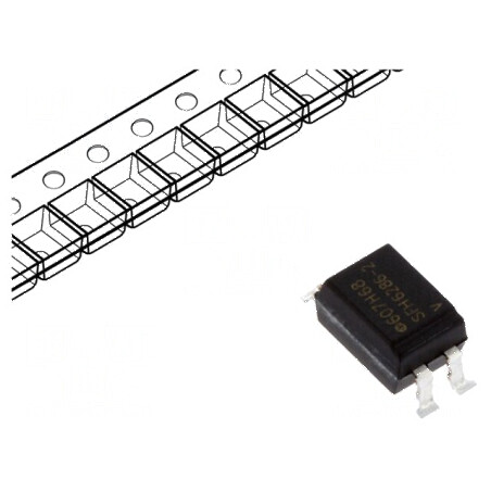 Optocuplor SMD cu 1 Canal și 1 Iesire, Izolare de 5,3kV, Tensiune Colector-Emetter 55V | Electronic-mag.ro | Componente Electron