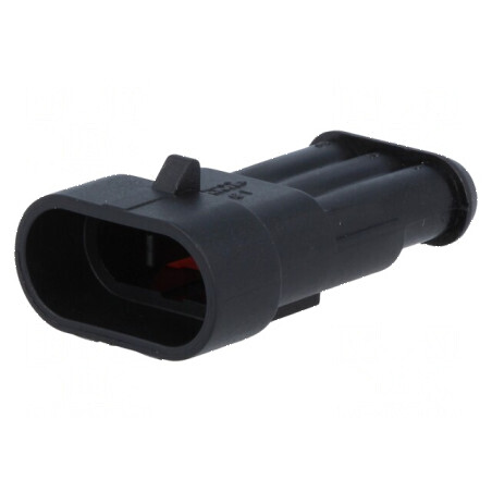Conector cablu-cablu mufa tată Superseal 1.5 PIN 3 pentru temperaturi între -40 și 125°C | Electronic-mag.ro | Componente Electr