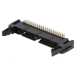 Conector IDC Soclu Tată 40 PIN Unghi 90° THT Aurit 2,54mm - Componentă Electronică Profesională | Electronic-mag.ro | Componente