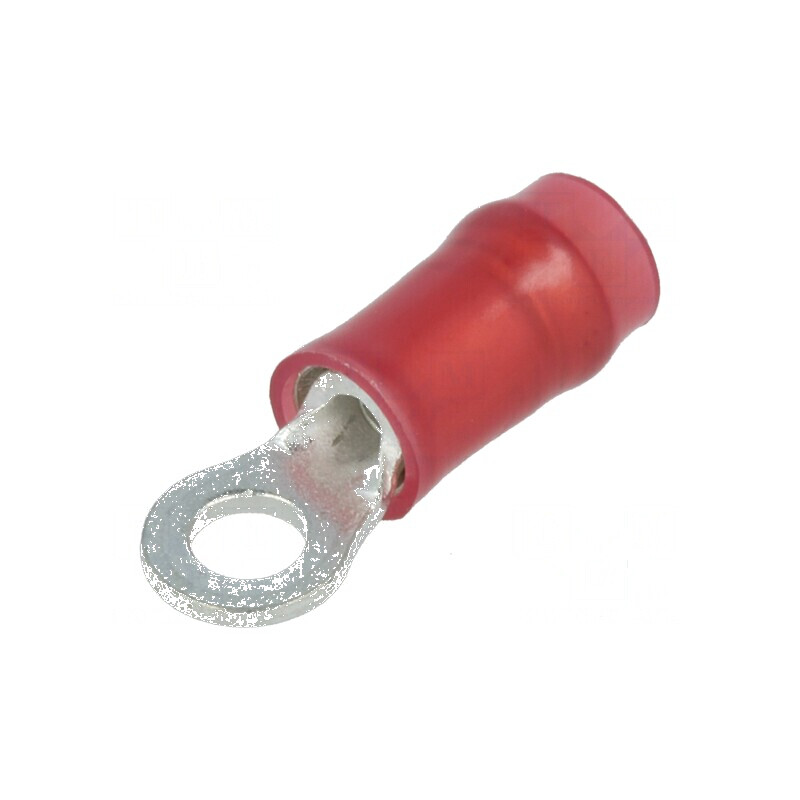 Vârf Crimpat pentru Cablu Roșu M2,5 Ø: 3,02mm, 0,3÷1,42mm² - Inelar | Electronic-mag.ro | Componente Electronice