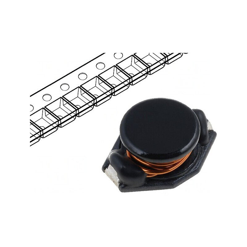 Inductor SMD 220uH - 0,8A, 0,61Ω, Dimensiune B: 9,4mm | Electronic-mag.ro | Componente Electronice