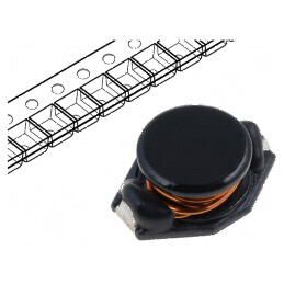 Inductor SMD 330uH - Curent Ilucru 0,6A, Rezistență 1,02Ω, Curent Isat 0,6A, Dimensiune B 9,4mm | Electronic-mag.ro | Componente
