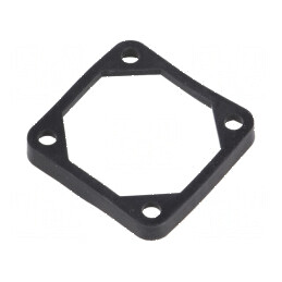 Garnitură neagră pentru montare Ø orificiu 4,5 mm - accesorii de fixare profesională | Electronic-mag.ro | Componente Electronic