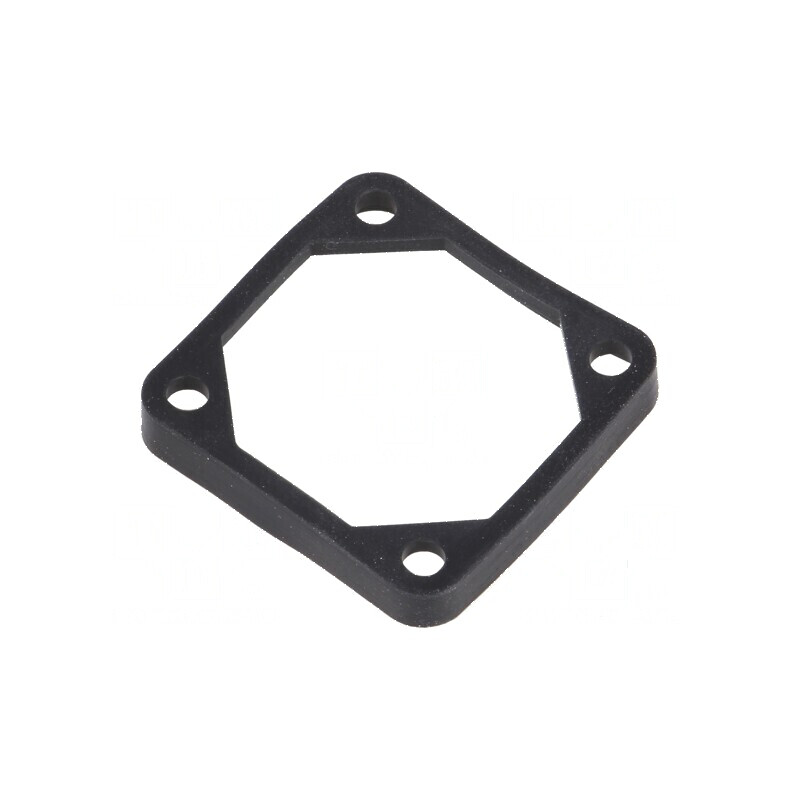 Garnitură neagră pentru montare Ø orificiu 4,5 mm - accesorii de fixare profesională | Electronic-mag.ro | Componente Electronic