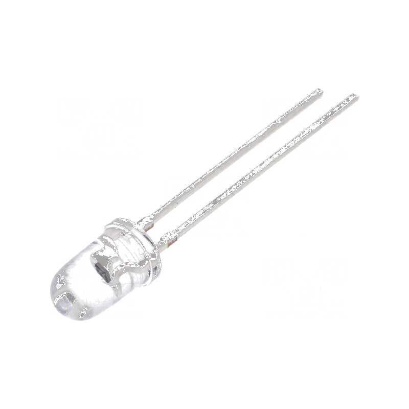 Fototranzistor 5mm cu lungime de undă maximă 570nm, tensiune 6V, unghi de detecție 20°, lentilă transparentă | Electronic-mag.ro