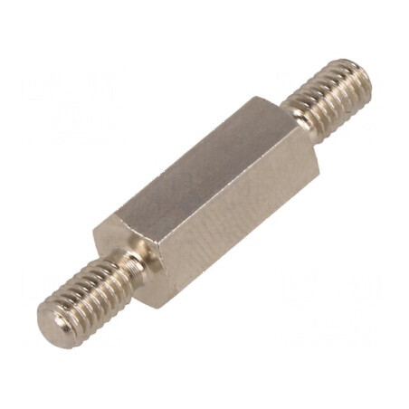 Piuliță Distanțieră Filetată 15mm M4 Hexagonală - Accesoriu pentru Montaj Industrial | Electronic-mag.ro | Componente Electronic