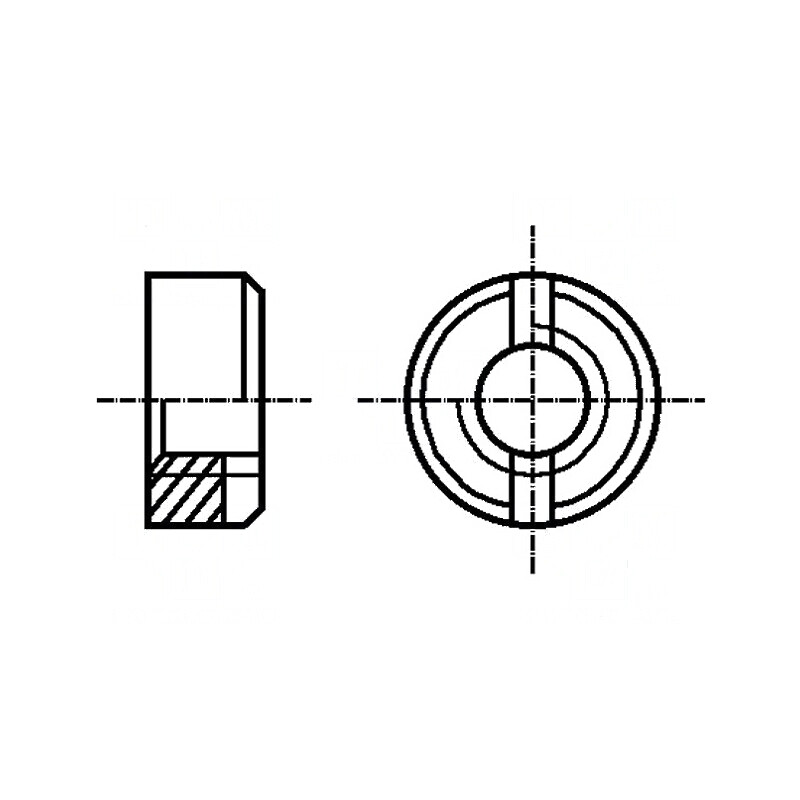 Piuliță Rotundă M8 x 1,25 din Oțel cu Acoperire Zincată - Standard BN 220 DIN 546 | Electronic-mag.ro | Componente Electronice