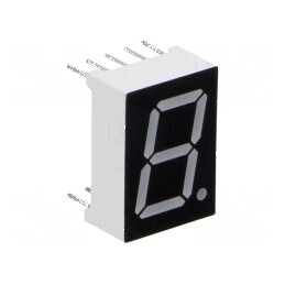 Afișaj LED cu 7 segmente, 13,2mm, 0,52, Nr. car: 1, roșie, 6÷12mcd | Electronic-mag.ro | Componente Electronice