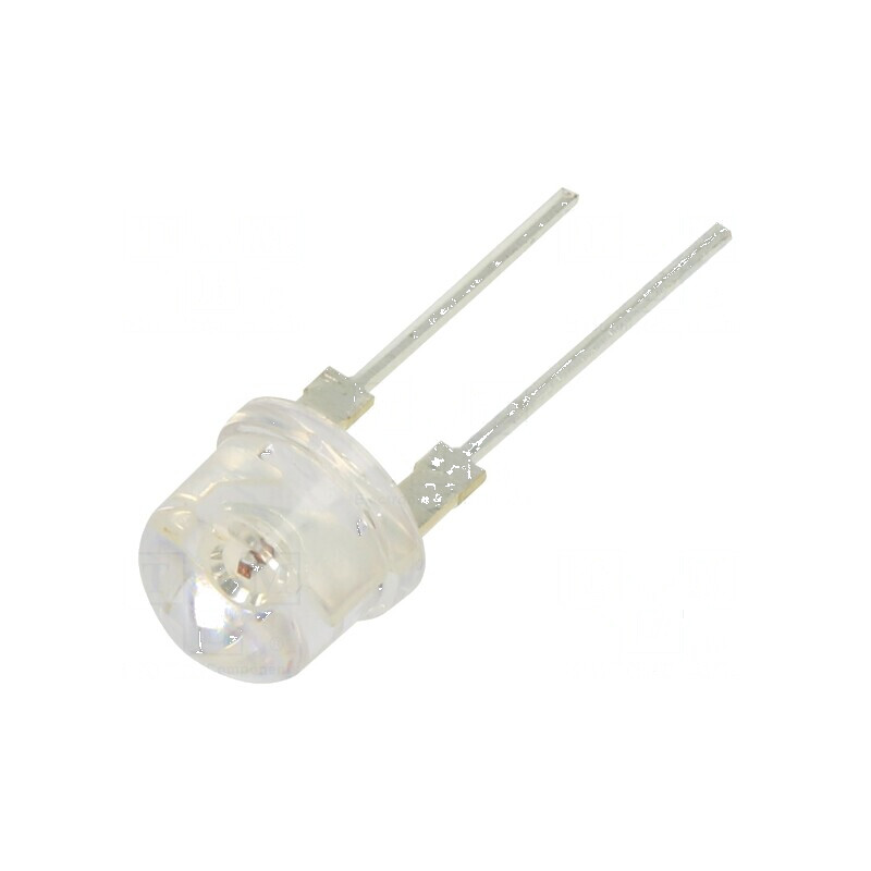 Lampa LED 8mm Roșie 100° Convexă cu Nr. Termic 2 - 14÷18lm | Electronic-mag.ro | Componente Electronice