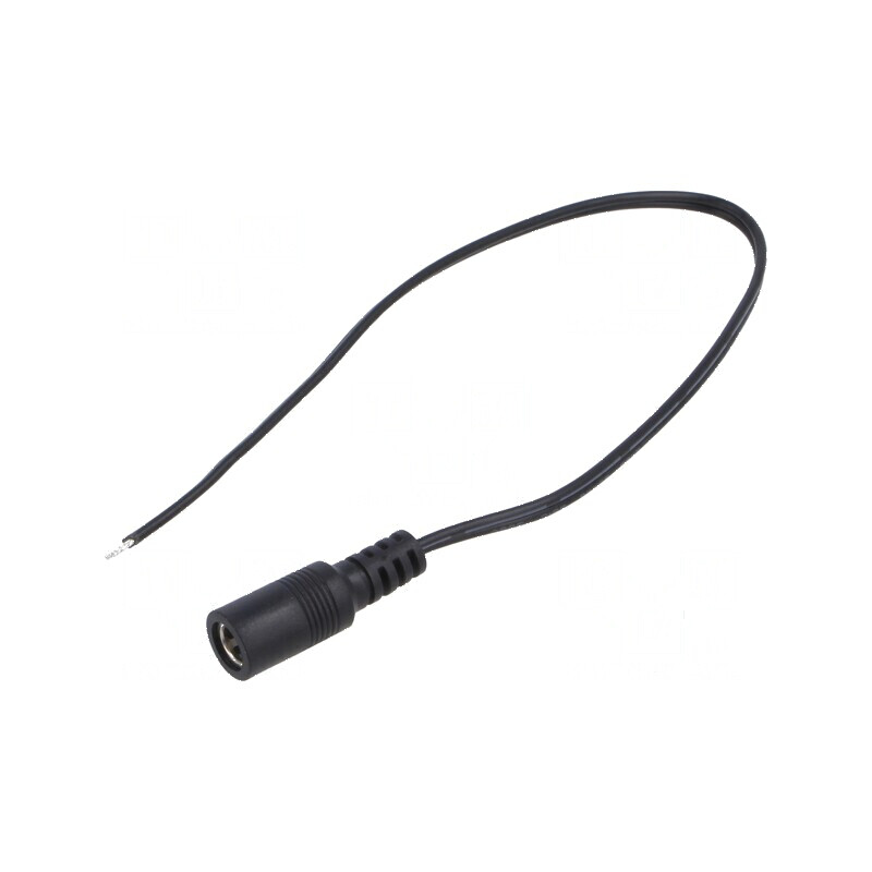 Cablu DC 2x0,5mm² cu Soclu Drept 5,5/2,5 - Negru și Gri | Electronic-mag.ro | Componente Electronice Cablu DC 2x0,5mm² cu Soclu Drept 5,5/2,5 - Negru și Gri | Electronic-mag.ro | Componente Electronice