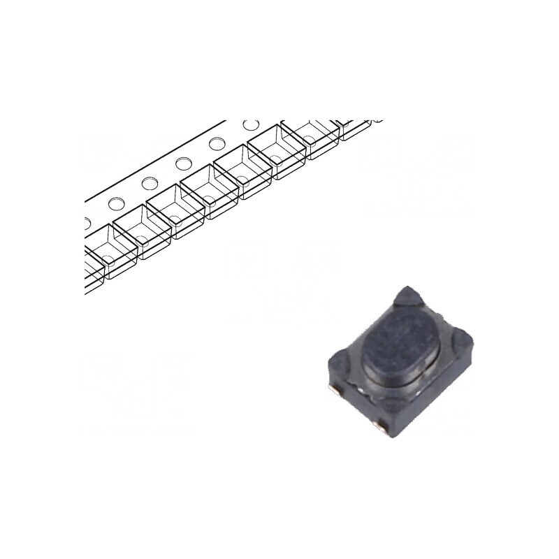 Microîntrerupător TACT SPST-NO 0,05A 16VDC SMT Pozitie 2 Fără 6N | Electronic-mag.ro | Componente Electronice