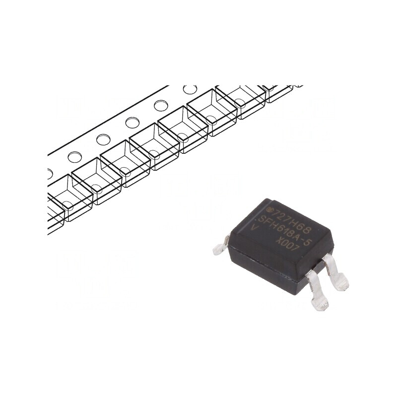 Optocuplor SMD cu 1 Canal, 1 Iesire, Tranzistori, Izolatie 5,3kV, Tensiune Colectoare 55V | Electronic-mag.ro | Componente Elect