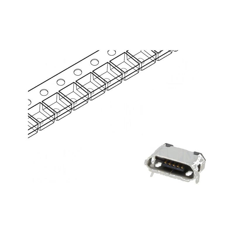 Conector USB B Micro Soclu SMT PIN 5 Orizontale USB 2.0 1,8A - Componentă Electonica | Electronic-mag.ro | Componente Electronic Conector USB B Micro Soclu SMT PIN 5 Orizontale USB 2.0 1,8A - Componentă Electonica | Electronic-mag.ro | Componente Electronic