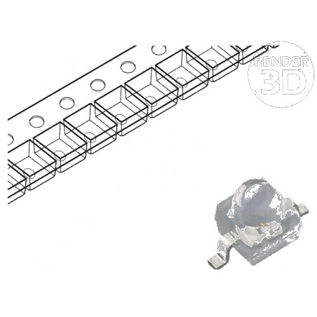 Emițător IR Gull Wing 940nm Transparent 55mW 10° SMD 100mA - Componentă Electronică pentru Aplicații IR | Electronic-mag.ro | Co