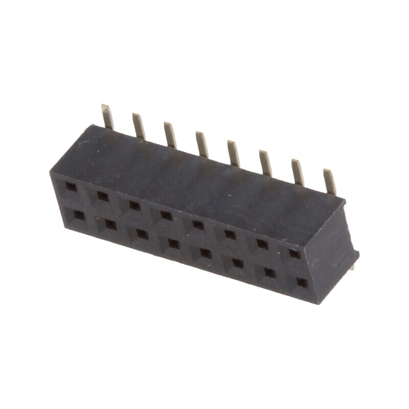 Conector şiruri pini soclu mamă 16 pini verticali 2mm SMT 2x8 | Electronic-mag.ro | Componente Electronice