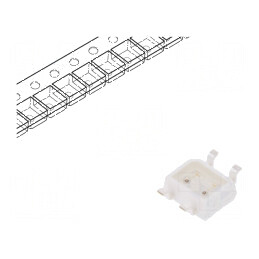 LED SMD 1109 Roșie/Galben-Verde 2,4x2,7x1,5mm 130° 5mA - Lumină de Semnalizare SMD pentru Proiecte Electronice | Electronic-mag.