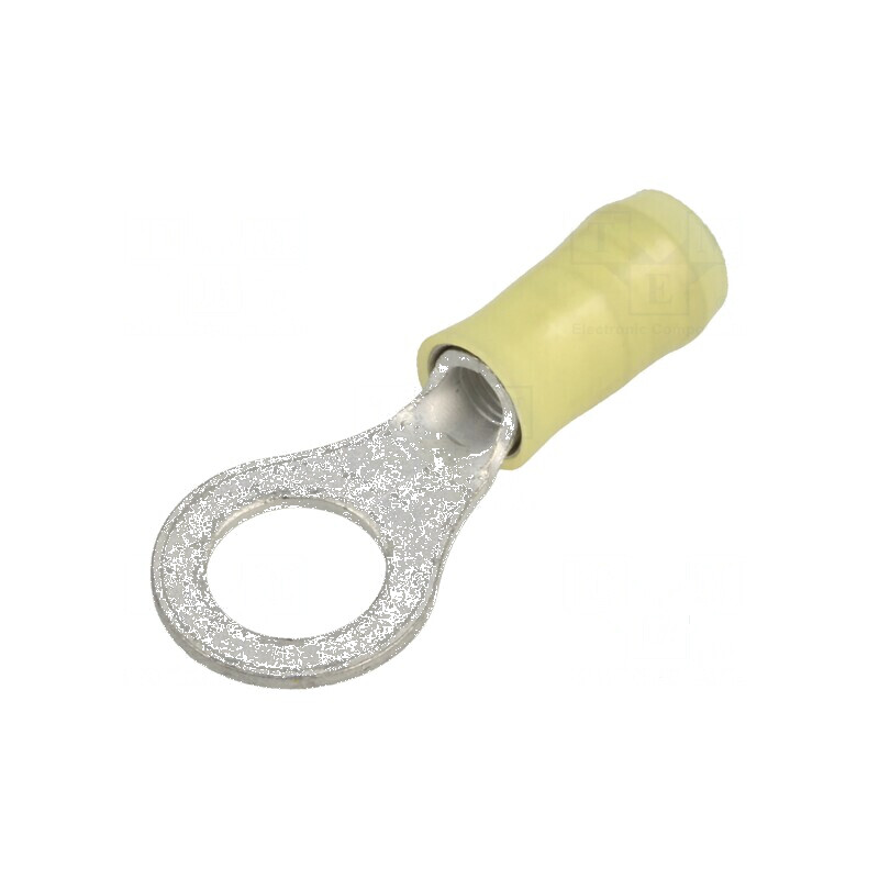 Vârf Inelar M8 Ø 8,3mm pentru Cablu Izolat din Cupru, 3÷6mm², Crimpat | Electronic-mag.ro | Componente Electronice