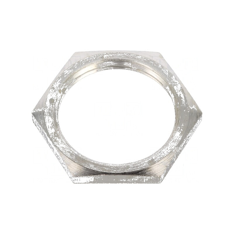 Piuliță M25 din alamă nichelată, 30mm, filet metric cu pas de 1,5 | Electronic-mag.ro | Componente Electronice Piuliță M25 din alamă nichelată, 30mm, filet metric cu pas de 1,5 | Electronic-mag.ro | Componente Electronice