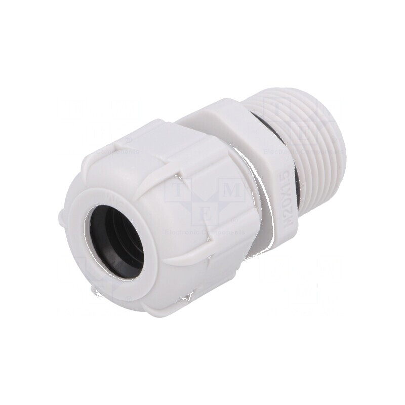 Garnitură de etanşare M20 1,5 IP68 cu filet alungit, gri - protecție avansată împotriva apei și prafului | Electronic-mag.ro | C