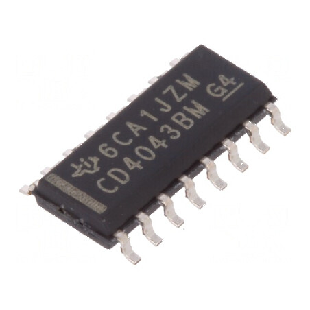 IC Digital Clichet RS - 4 CMOS SMD SO16 CD4000 - Circuit Integrat pentru Aplicații Electronice | Electronic-mag.ro | Componente 