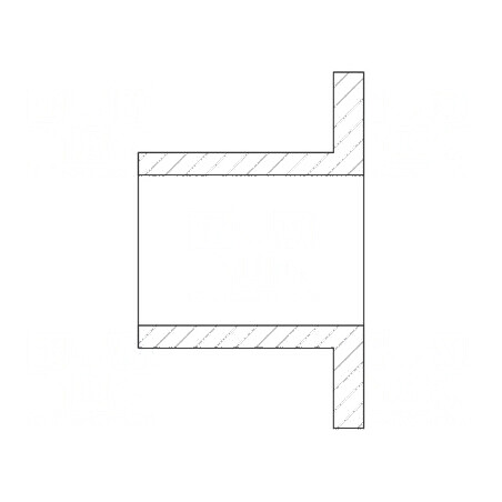 Bucșă izolantă din poliamidă 66 Ø10mm UL94V-2, înălțime 23mm | Electronic-mag.ro | Componente Electronice