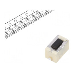Microîntrerupător TACT SPST 0,05A/12VDC SMT 4,3mm EVQ5 - Comutator Compact pentru Circuit Electric | Electronic-mag.ro | Compone