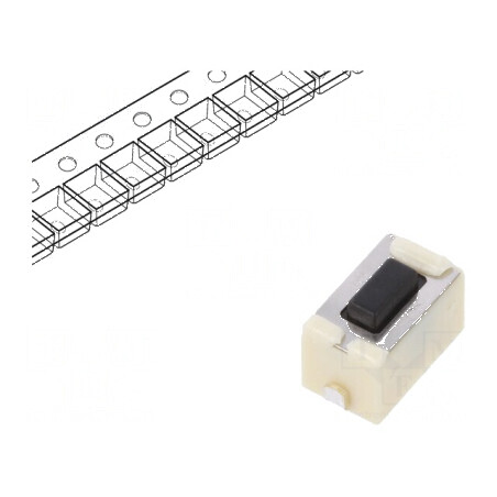 Microîntrerupător TACT SPST 0,05A/12VDC SMT 4,3mm EVQ5 - Comutator Compact pentru Circuit Electric | Electronic-mag.ro | Compone